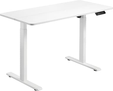 Prokord Ergonomiskt Höj- och Sänkbart Skrivbord 120×60 cm – Vitt, Elektriskt 
