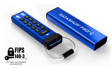 Istorage datAshur PRO+C 32GB USB Type-C Blå