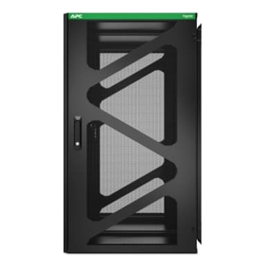 APC NetShelter WX AR124SM - 19-tommers veggmontert patchskap, 24U, 800 mm dybde, sidemontering, montert 