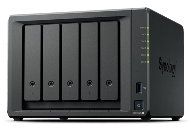 Synology DiskStation DS1525+ NAS & lagringsserver Ryzen Embedded V1500B 8 GB DDR4 0 TB Sort 