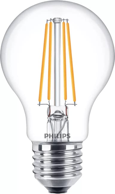 Philips LED E27, normaali, kirkas, 7 W (60 W), 806 luumenia, 3 kpl pakkaus 