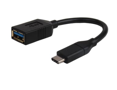 Prokord USB Type C To USB 3.0 Type A Fe 0.15m - Black 0.15m USB C USB A Sort
