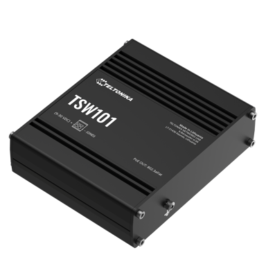 Teltonika TSW101 unmanaged automotive PoE+ 60W switch 