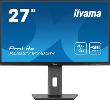 Iiyama ProLite XUB2797QSN-B2 27" 2560 x 1440pixels IPS 16:9 100Hz