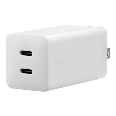 ASUS 65W GaN USB-C Adapter 1.5m Blanc, Vit
