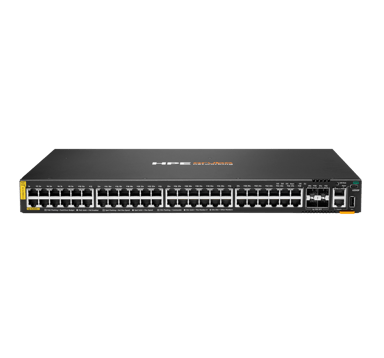 HPE Aruba Networking CX 6200F 48G Class4 PoE 4SFP+ 370W hanterad L3 Gigabit Ethernet (10/100/1000) Strömförsörjning via Ethernet (PoE) stöd 1U