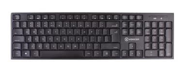 Voxicon DK-200WL/INT tastatur Kontor RF trådløst QWERTY US International Sort Trådløs US International