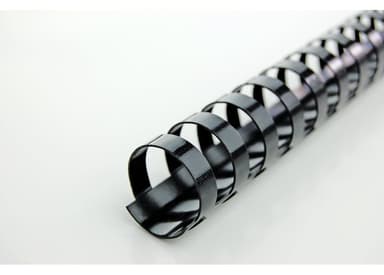 GBC CombBind Plastspiral 19 mm 160 ark A4 21R svart 100 st 