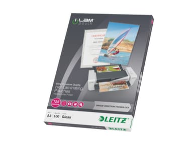 Leitz Lamineringpose UDT 125 mikron A3 100 stk 