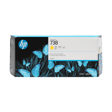 HP Bläck Gul 738 300ml - DesignJet T850/T950 