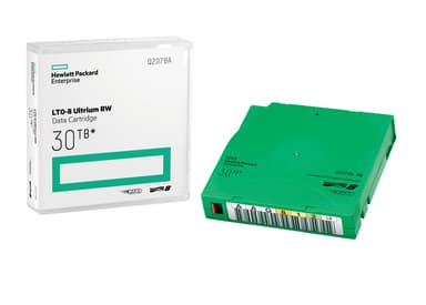 Hpe LTO-8 Ultrium 30TB RW 20-pack non custom labeled with cases 