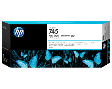 HP Blekk Foto Svart No.745 300ml - Z2600/Z5600
