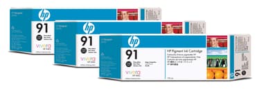 HP Blekk Foto Svart No.91 - Z6100 775ml 3-PACK