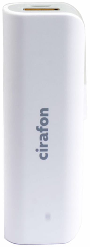Cirafon Powerbank 2600mah - White 2600mAh Vit