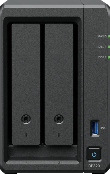 Synology DP320 NAS/storage server Desktop R1600 8 GB Black 