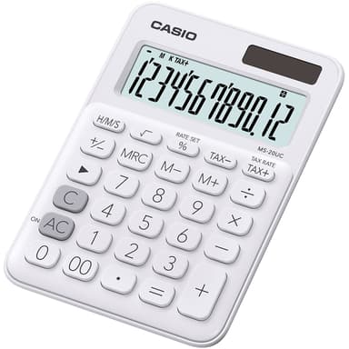 Casio Miniräknare MS-20UC Vit 