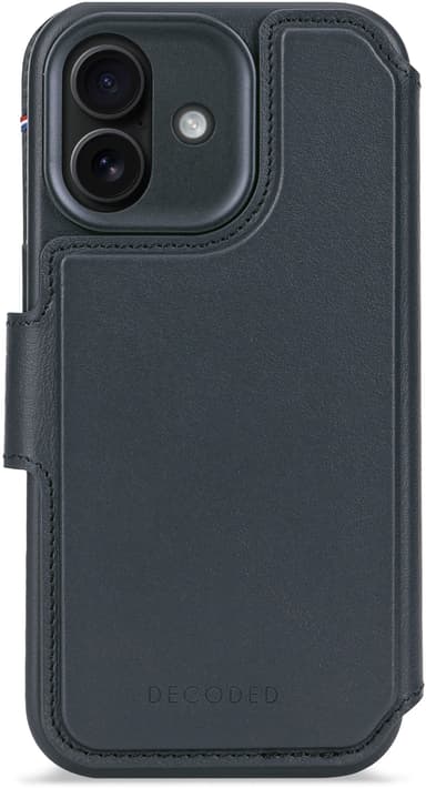 Decoded Leather Detachable Wallet iPhone 17 Marineblauw 
