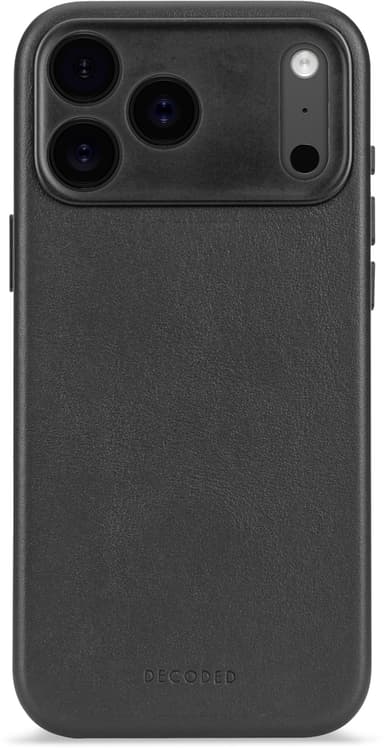Decoded Leather Backcover iPhone 17 Pro Max Musta