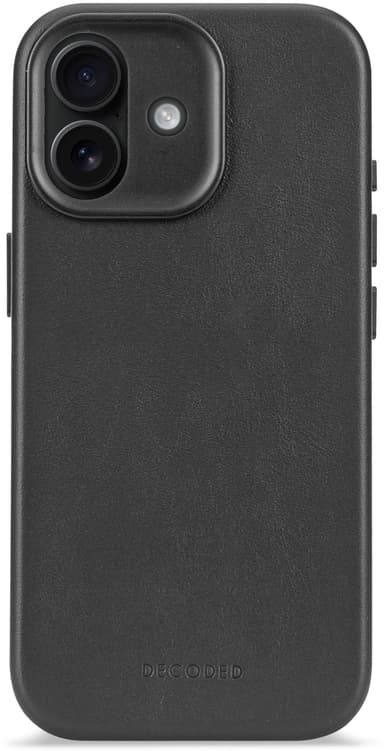 Decoded Leather Backcover iPhone 17 Svart