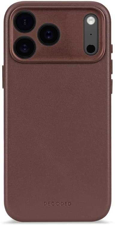 Decoded Leather Backcover iPhone 17 Pro Brun