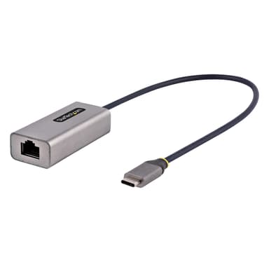 Startech StarTech.com USB-C naar Ethernet Adapter, USB 3.0 naar Gigabit Ethernet Netwerk Adapter - 10/100/1000 Mbps, USB-C naar RJ45 Ethernet Adapter (GbE), 30cm Aangesloten Kabel, Driverless Installatie 