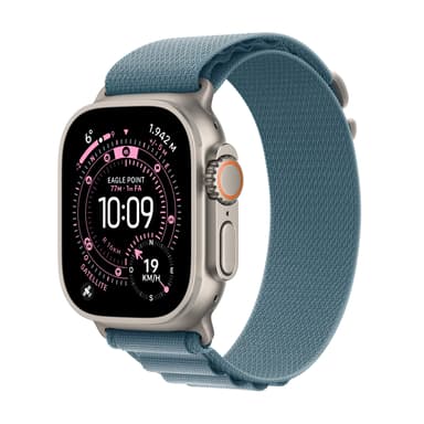 Apple Watch Ultra 3 GPS + Cellular 49mm Natural Titanium Case with Light Blue Alpine Loop - Small 