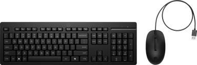 HP 225 trådbunden mus- och tangentbordskombination Avec fil, Kabel Icke-mekanisk