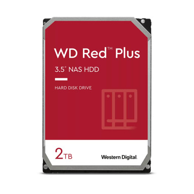 WD Red Plus 2TB 3.5" 5400r/min SATA Harddisk