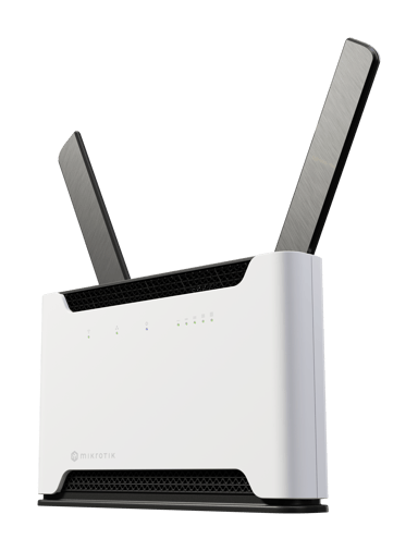 Mikrotik Chateau 5G R17 ax trådløs ruter Gigabit Ethernet Dobbelbånd (2.4 GHz / 5 GHz) Sort, Grå 