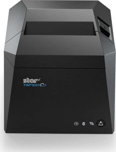 Star Kvitteringsskriver TSP143IV - USB/Ethernet/Wi-Fi/Bluetooth, med autokutter, grå 