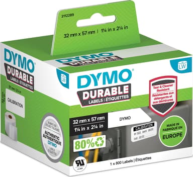 Dymo Etiketter Durable Medium 57x32mm 800st