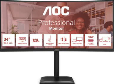 AOC CU34E4CV 34" 3440 × 1440pixels VA 21:9 120Hz