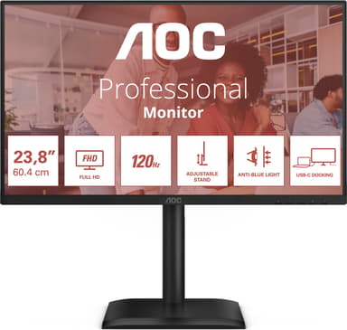 AOC 24E4CV 23.8" 1920 × 1080pixels IPS 16:9 120Hz