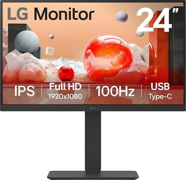 LG 24BA750-B 23.8" 1920 × 1080pixels IPS 16:9 100Hz
