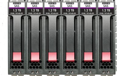 HPE MSA 14.4TB SAS 12G Enterprise 10K SFF (2.5in) M2 3yr Wty 6-pack HDD Bundle interna hårddiskar 14,4 TB 10000 RPM 2.5" 2.5" 10000r/min SAS HDD