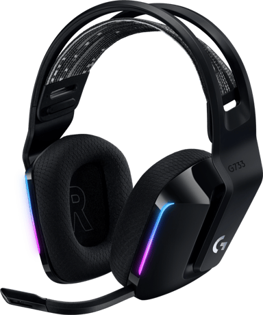 Logitech G733 Lightspeed Wireless RGB Gaming Headset Stereo Musta