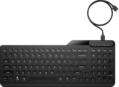 HP 405 Baggrundsbelyst kablet tastatur Ledningsført Nordisk