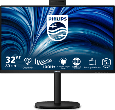 Philips 32B2U3601H 31.5" 2560 × 1440pixels IPS 16:9 100Hz