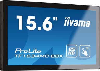 iiyama ProLite TF1634MC-B8X 15.6" Touch Open Frame FHD IPS 16:9 15.6" 1920 × 1080pixels IPS 16:9 60Hz