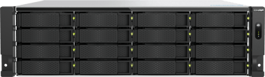 QNAP TS-H1677AXU-RP Lagringsserver Rack (3U) AMD Ryzen™ 7 7745 32 GB DDR5 0 TB QNAP QTS Svart, Grå 