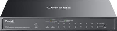 TP-Link Omada ES210GP nettverkssvitsj Håndtert L2 Gigabit Ethernet (10/100/1000) Strøm over Ethernet (PoE) DIN rail Sort 