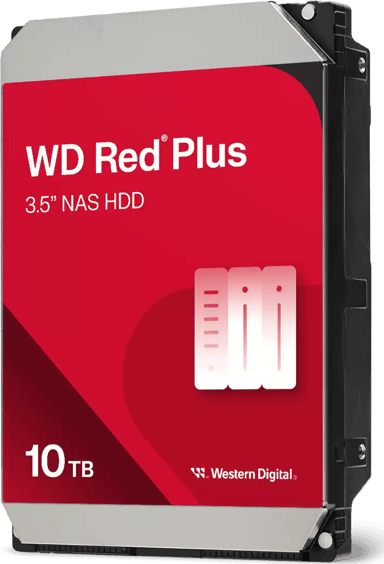 WD Red Plus 10TB 3.5" 7200r/min SATA 6.0 Gbit/s Harddisk