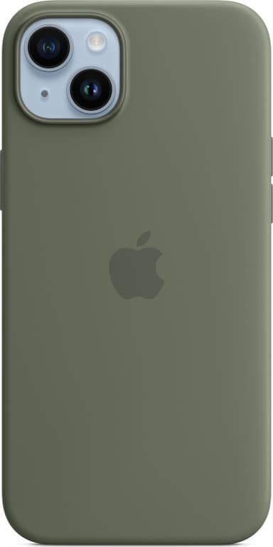 Apple Silicone Case With Magsafe iPhone 14 Plus Olijf