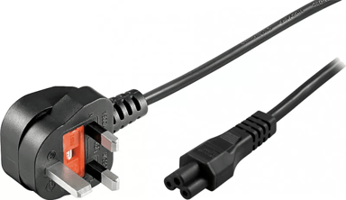 Deltaco DEL-109F-UK 3m BS 1363 C5 Sort