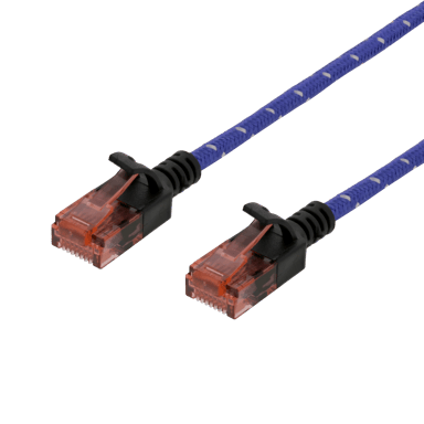 Deltaco Patch-kabel RJ-45 Cat 6A 0.5m Blå