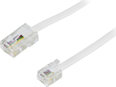 Deltaco Telefonkabel 5m RJ-45 RJ-11