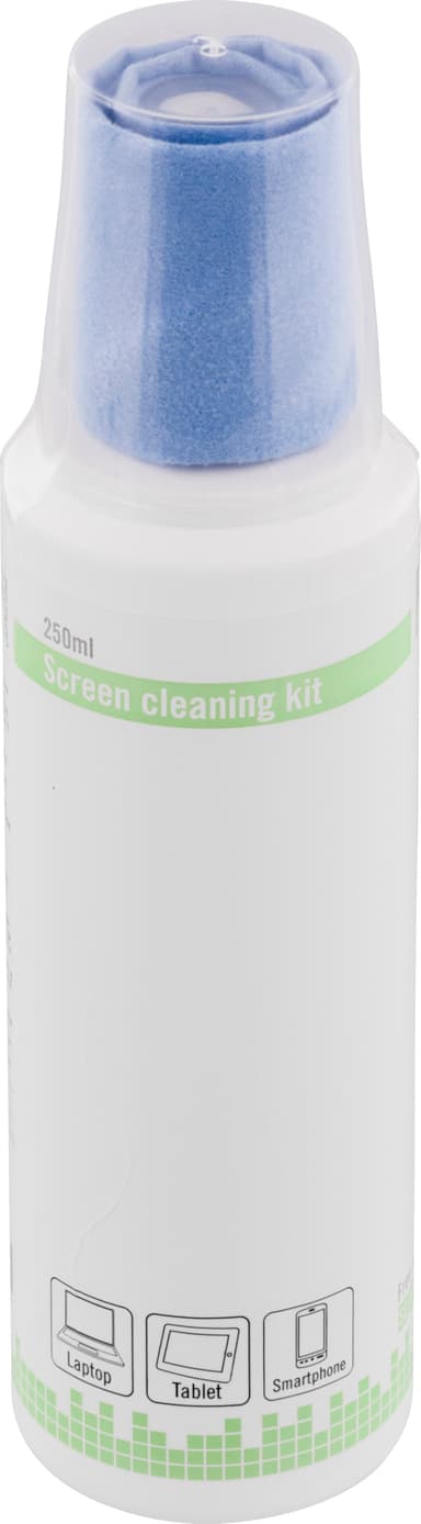 Deltaco Rengöring Kit Display, Micro Fiber Servett,  250ml 