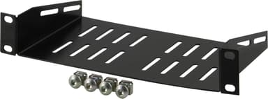 Deltaco 10" Shelf 1U Black 