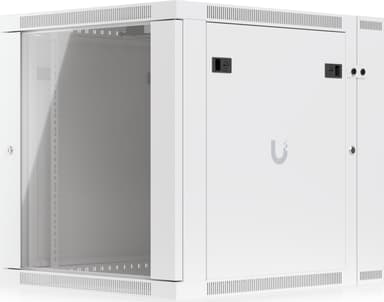 Ubiquiti 19" Rack Cabinet 12 U 70 cm med glassdør og svingbar bakdør 