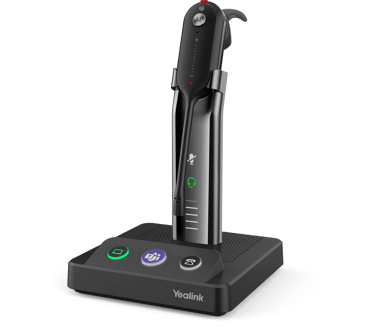 Yealink WH63 med ladestander Mono Micro USB Sort